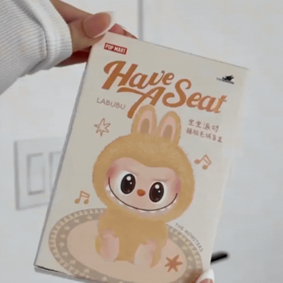 Jucărie din Plus Labubu Have a Seat 18 cm – Colectie Surpriza cu Design Unic