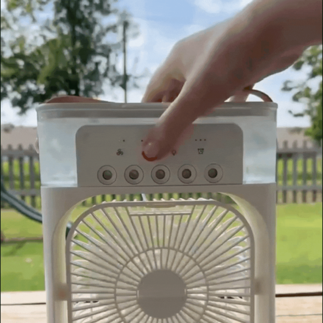 Aer Condiționat Portabil cu Rezervor de Apă și LED
