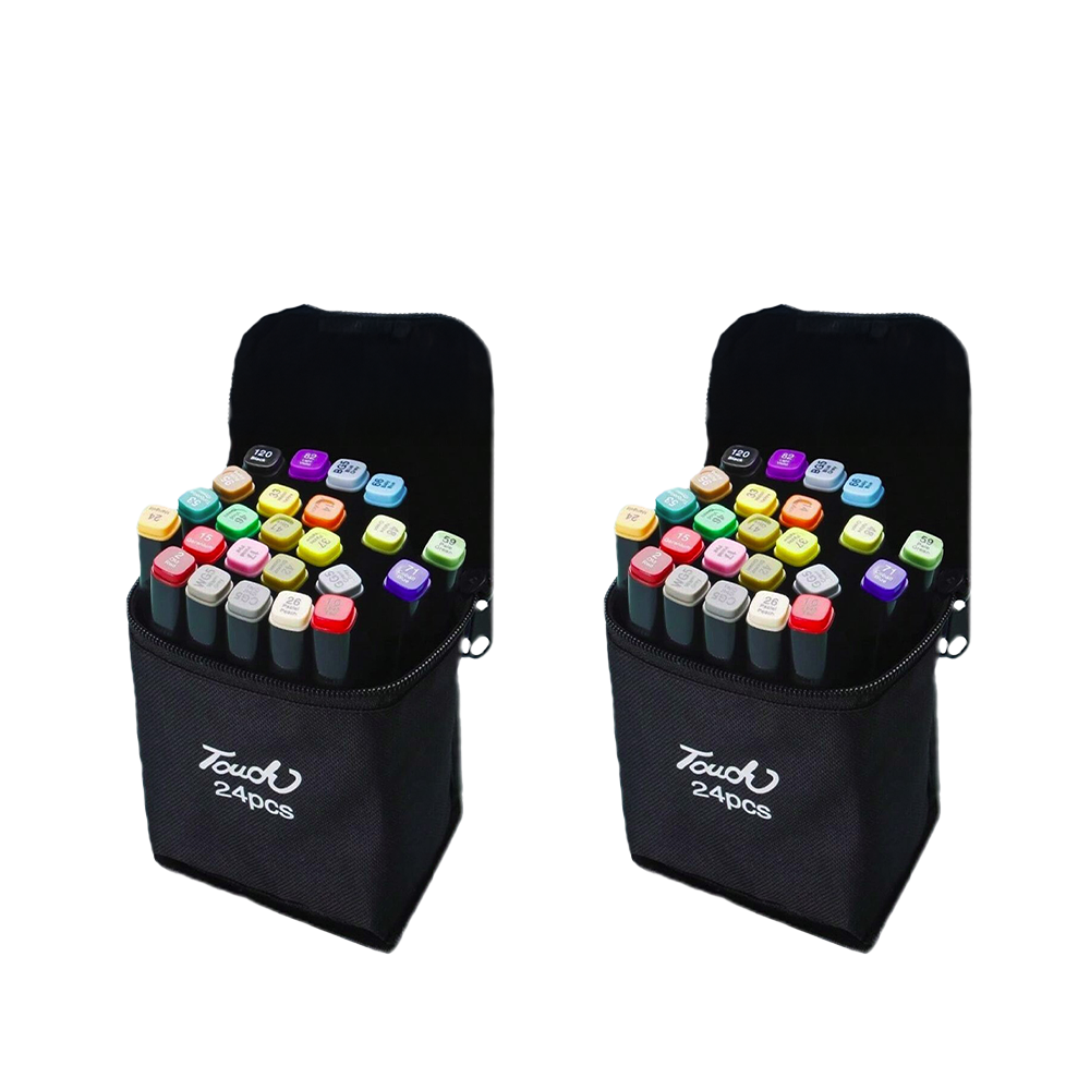 Set 24 buc de Carioci Profesionale cu 2 capete