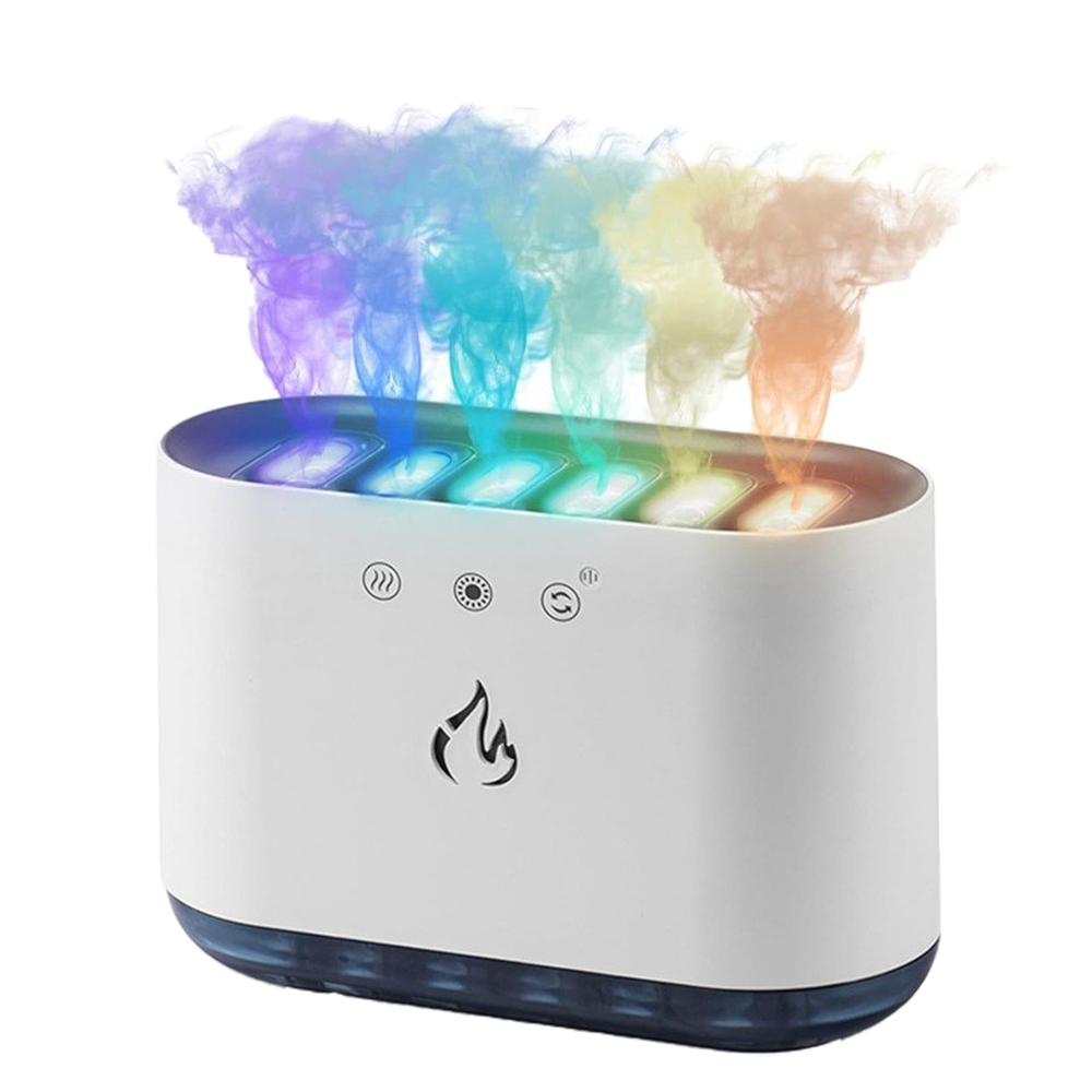Umidificator de Aer 900ml, Difuzor Aromaterapie cu 7 Culori cu Adaptare Sonora