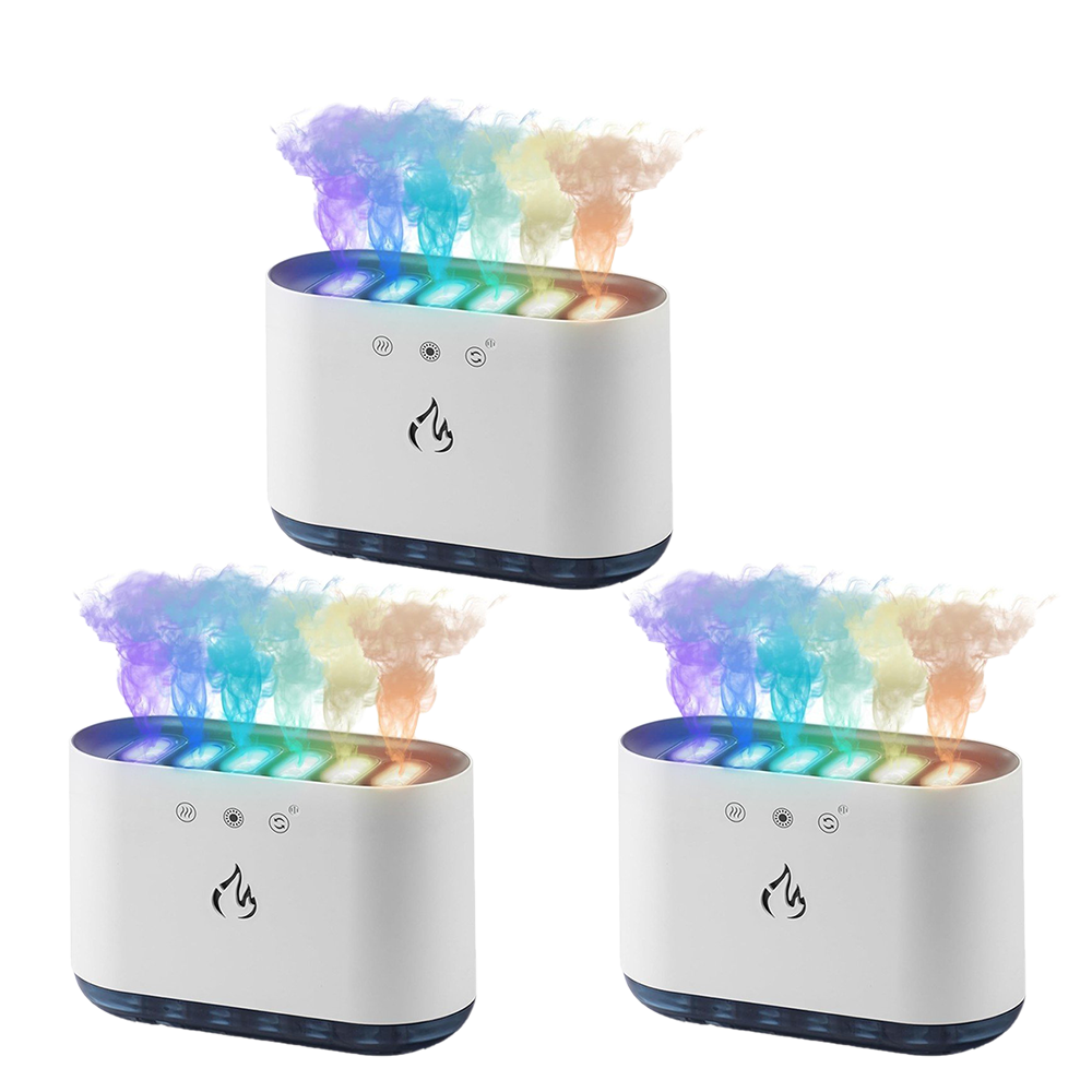 Umidificator de Aer 900ml, Difuzor Aromaterapie cu 7 Culori cu Adaptare Sonora