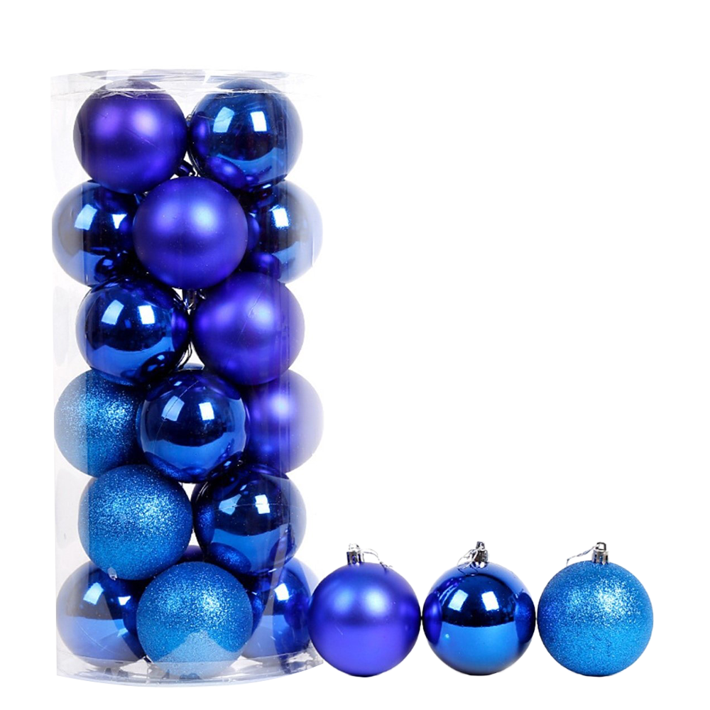 Set de Globulețe 6 cm, 24 buc – Albastru