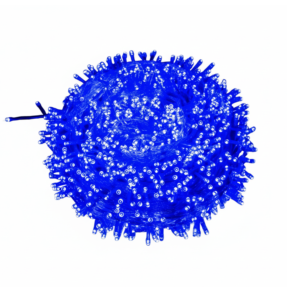 Instalație De Crăciun 100 LED, 6 m Interior-Exterior – Albastru