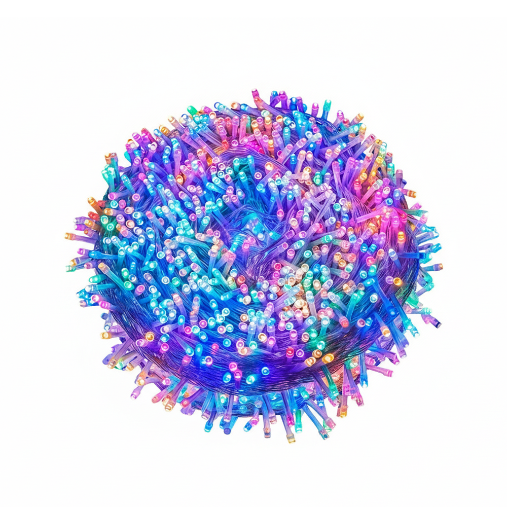 Instalație De Crăciun 100 LED, 6 m Interior-Exterior – Multicolor