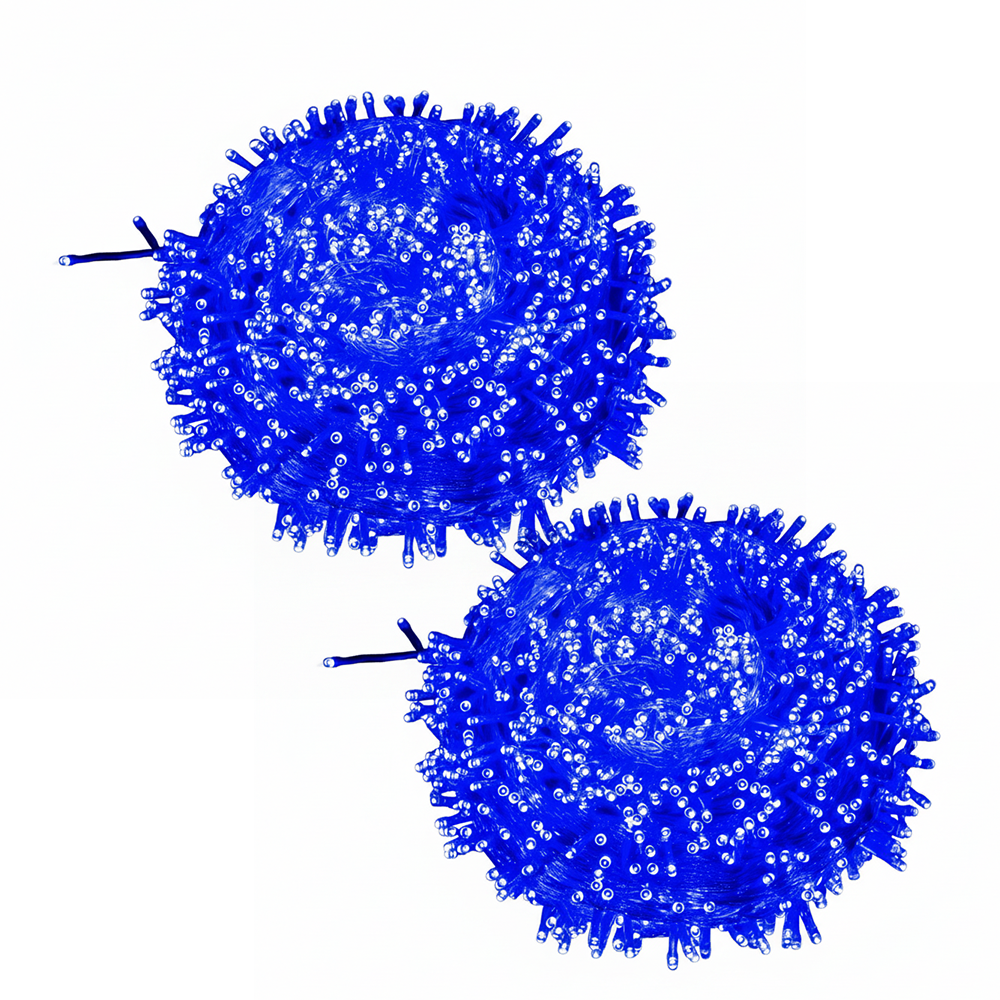 Instalație De Crăciun 100 LED, 6 m Interior-Exterior – Albastru