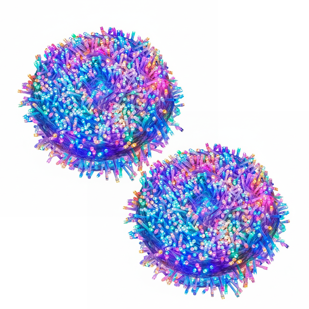 Instalație De Crăciun 100 LED, 6 m Interior-Exterior – Multicolor