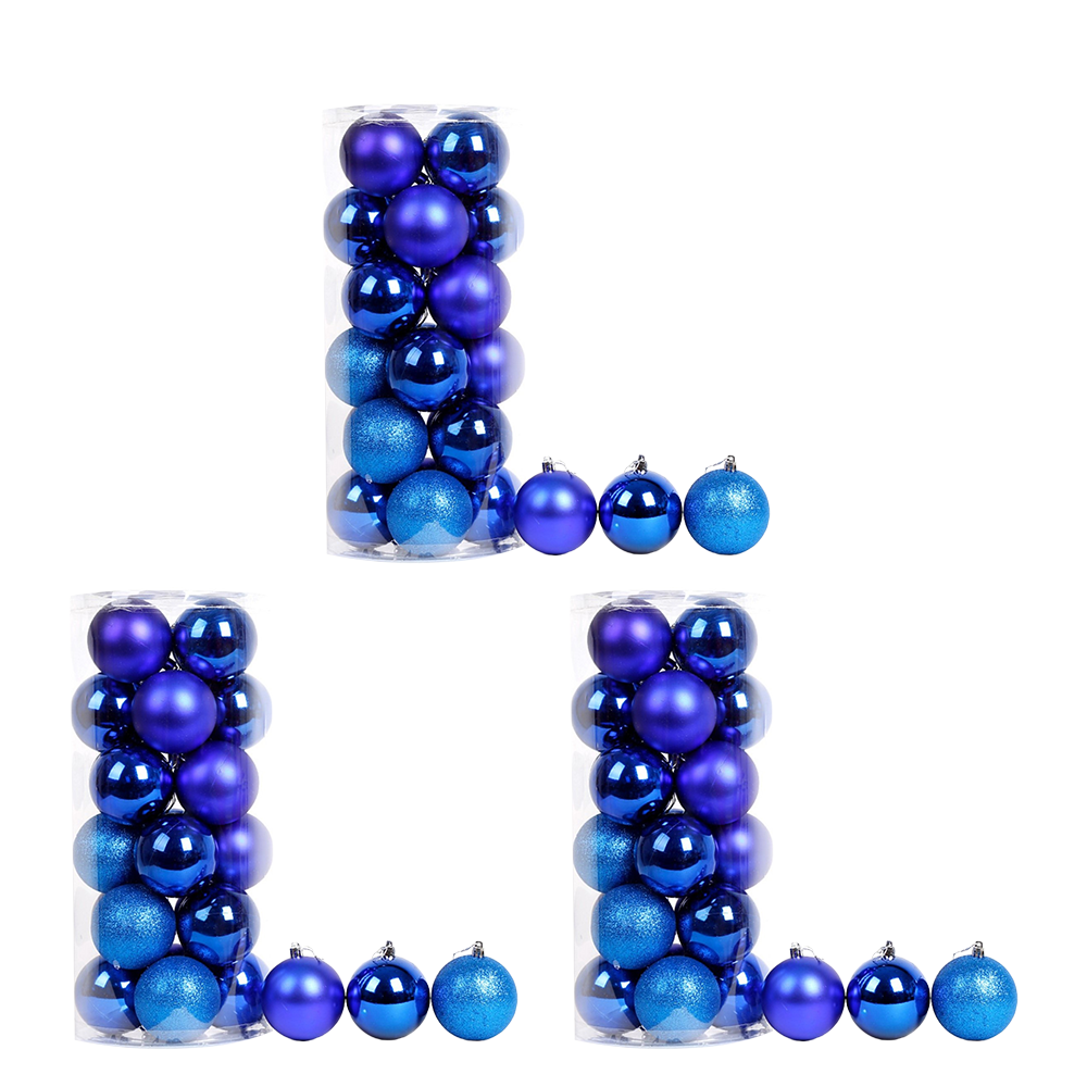 Set de Globulețe 6 cm, 24 buc – Albastru