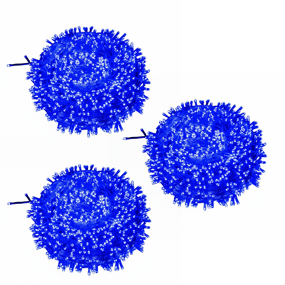 Instalație De Crăciun 100 LED, 6 m Interior-Exterior – Albastru