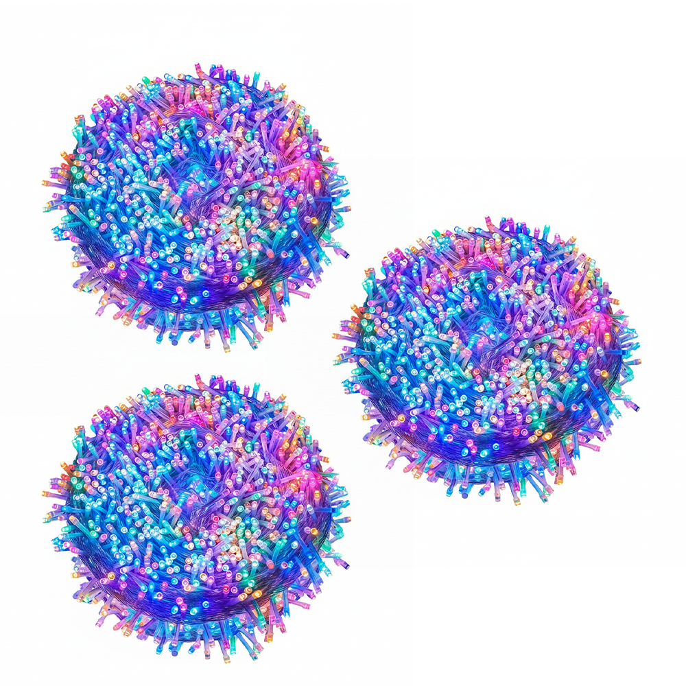 Instalație De Crăciun 100 LED, 6 m Interior-Exterior – Multicolor