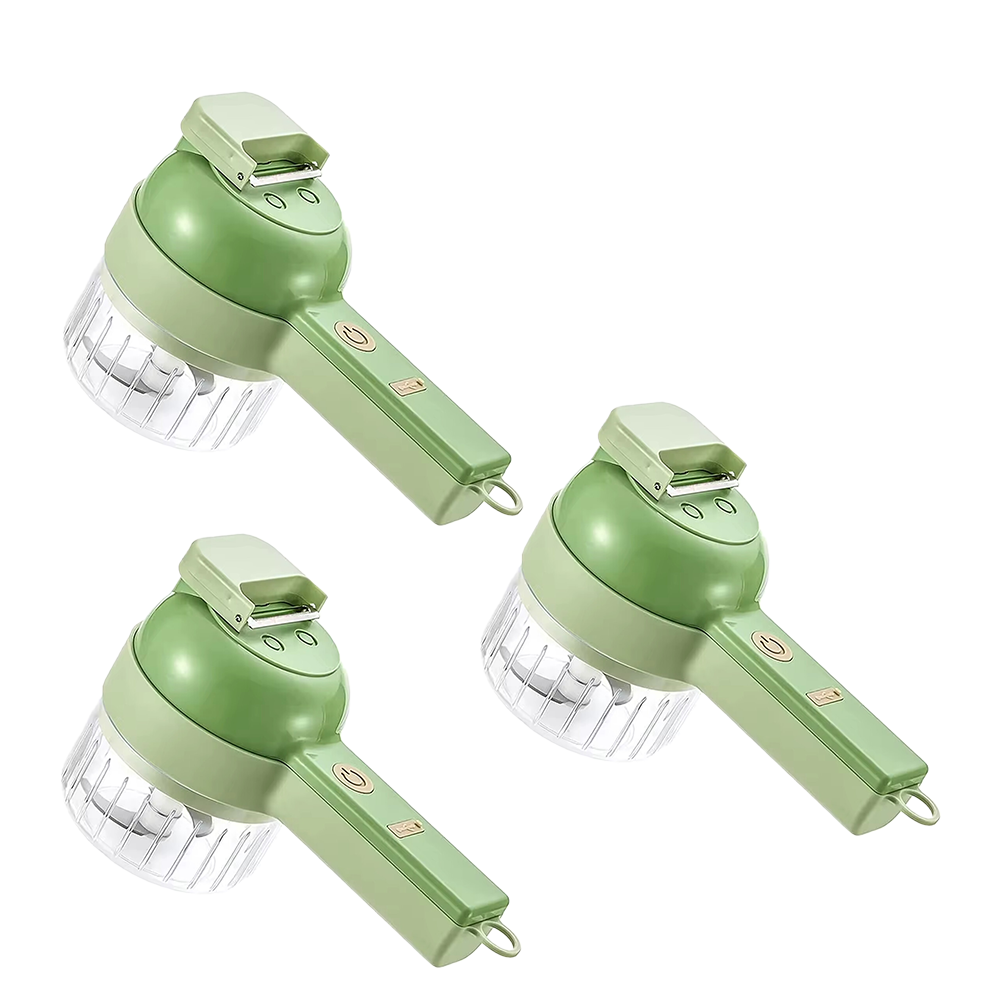 Tocător Electric 4 în 1 cu Lame din Oțel