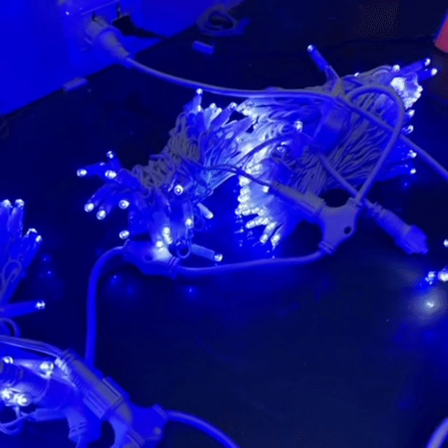 Instalație De Crăciun 100 LED, 6 m Interior-Exterior – Albastru