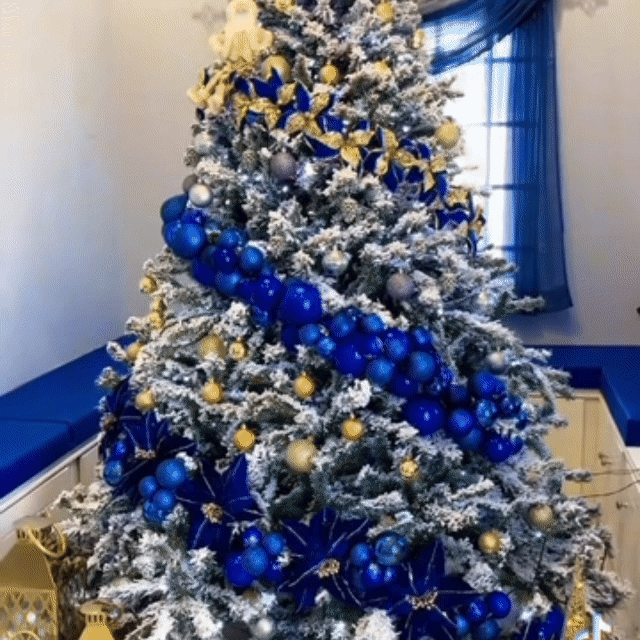 Set de Globulețe 6 cm, 24 buc – Albastru