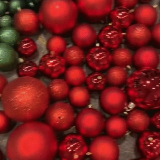 Set de Globulețe 6 cm, 24 buc – Roșu