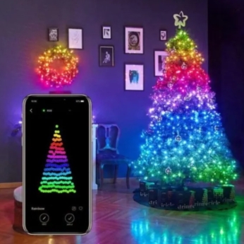 Instalație Smart RGB 8m pentru Bradul de Crăciun